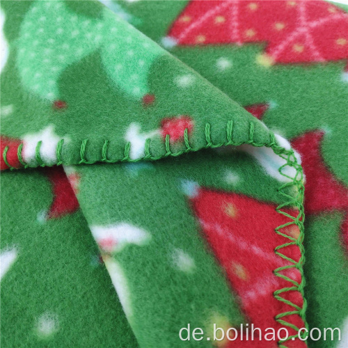 Weihnachtsbaumdruck Design zwei Seiten gebürstet Fleece Polar Fleece Decke